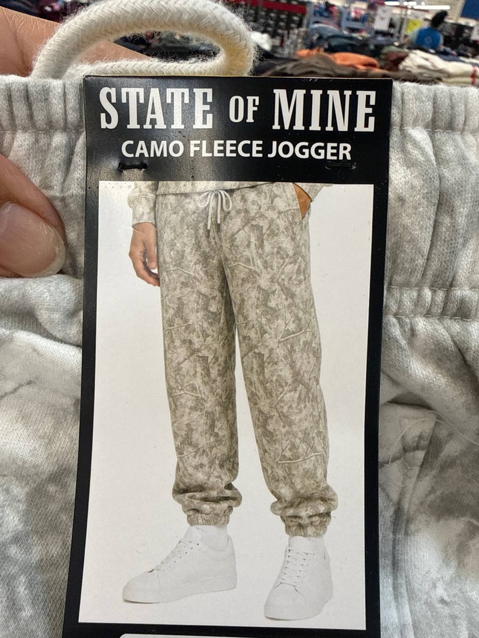   calça  moletom com fleece  jogger   STATE OF MINE