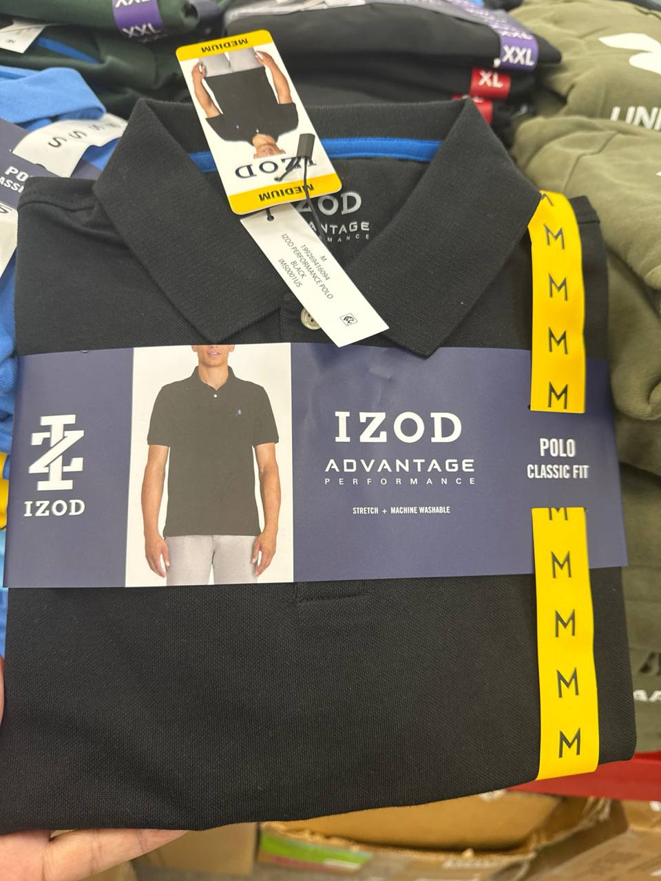   camiseta Polo manga curta Izod