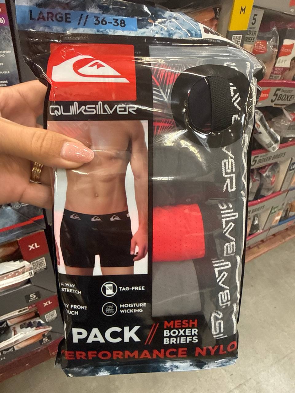 5 pks cuecas Boxer Quicksilver