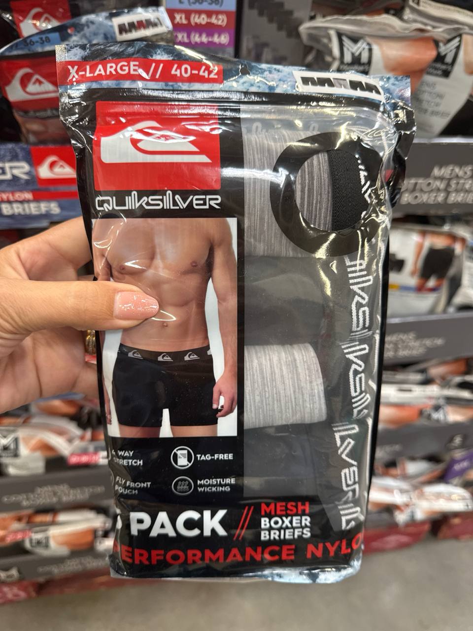 5 pks cuecas Boxer Quicksilver