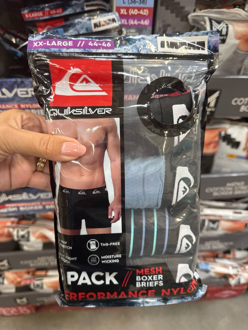 5 pks cuecas Boxer Quicksilver