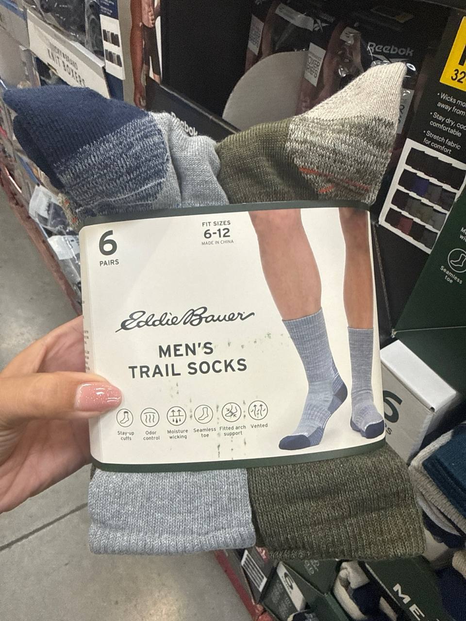 Kit meias Eddie Bauer  8pcs