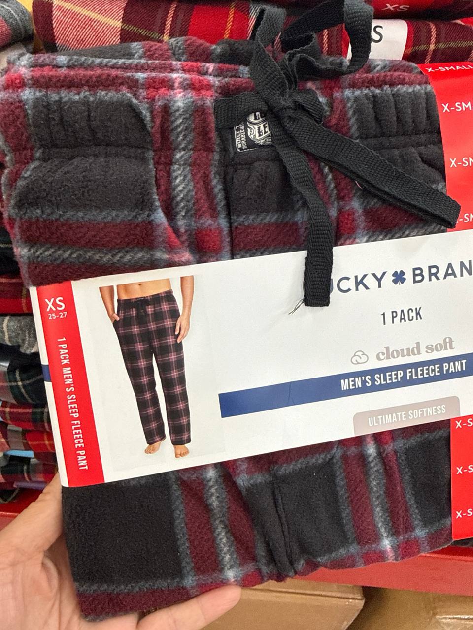   calça flanelada pijama Lucky