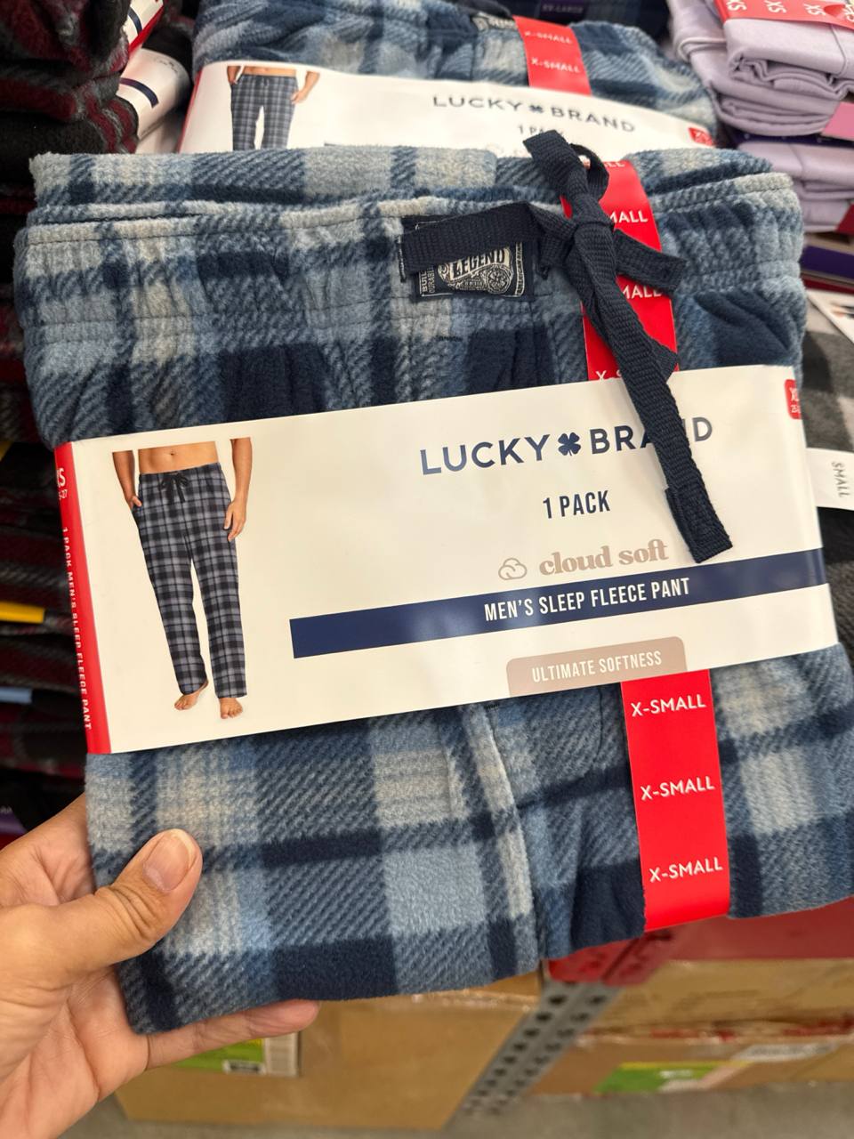   calça flanelada pijama Lucky