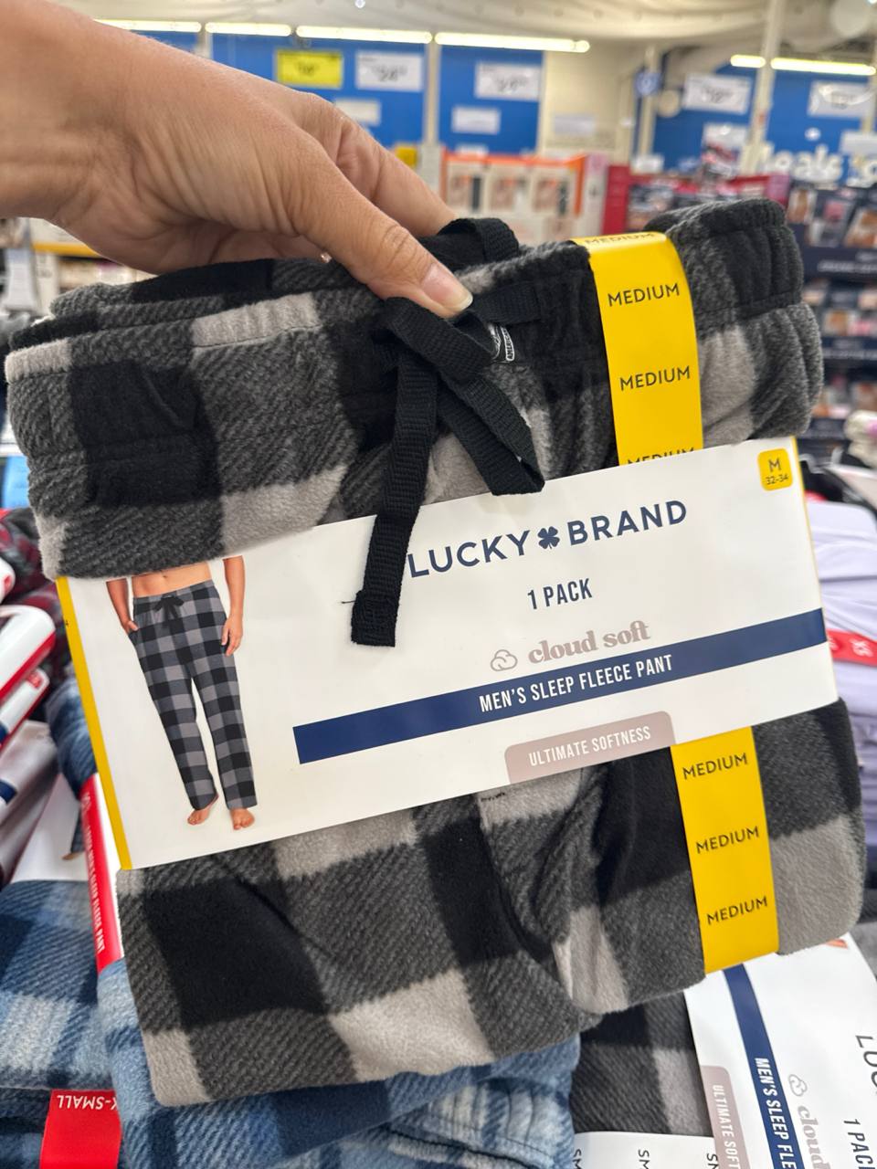   calça flanelada pijama Lucky