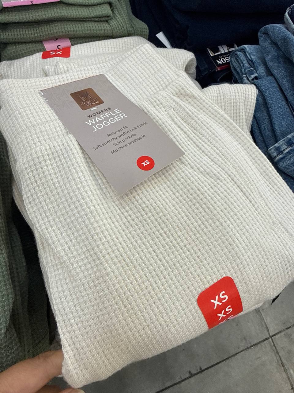  calça  waffle jogger
