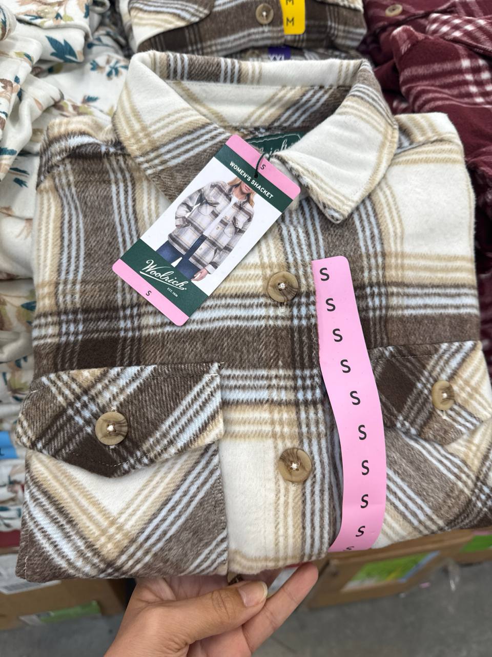  camisa manga longa flanelada grossa  woolrich