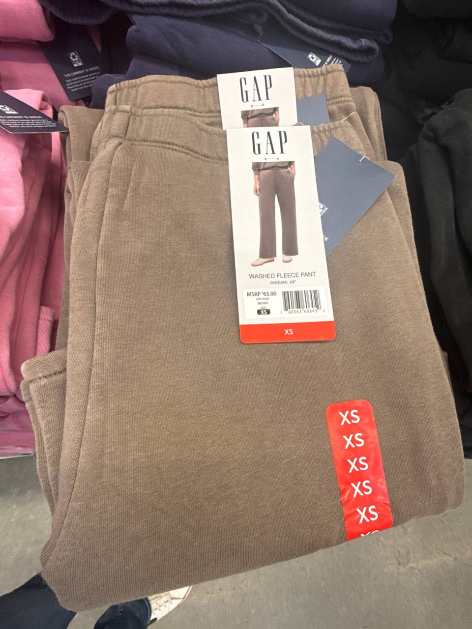  calça moletom
com fleece  GAP