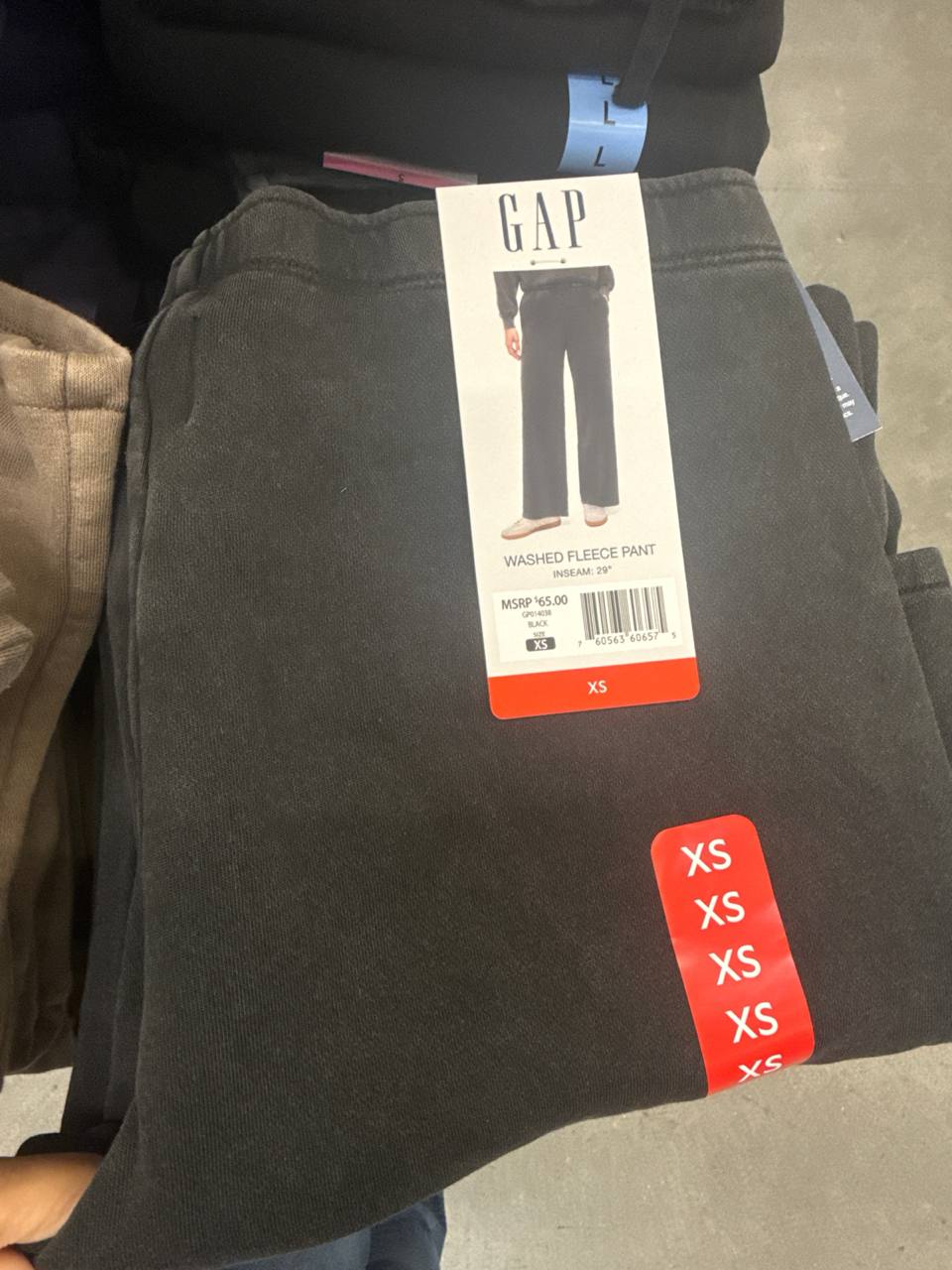  calça moletom
com fleece  GAP