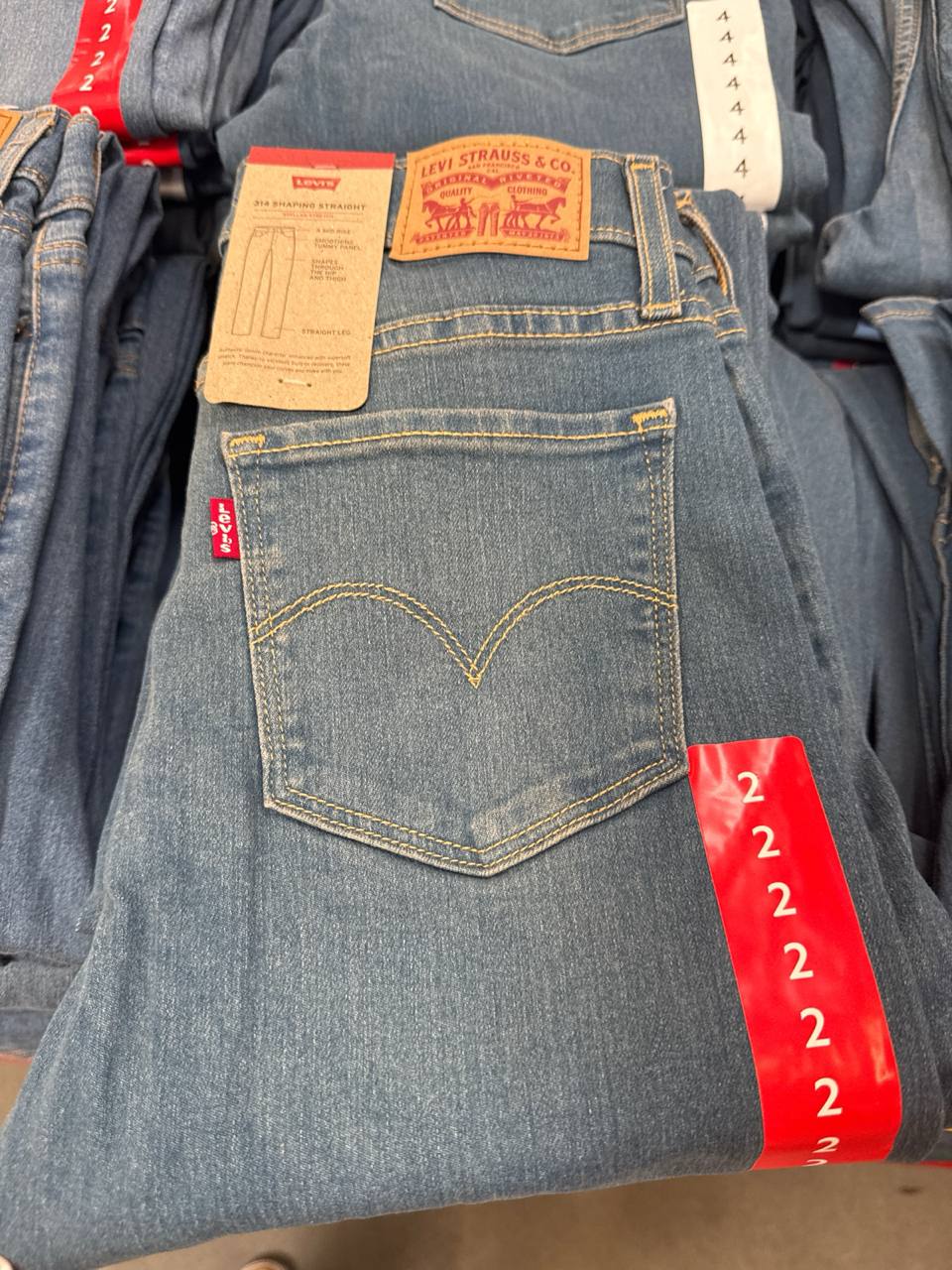   calça 314 Shaping Straight   Levi’s