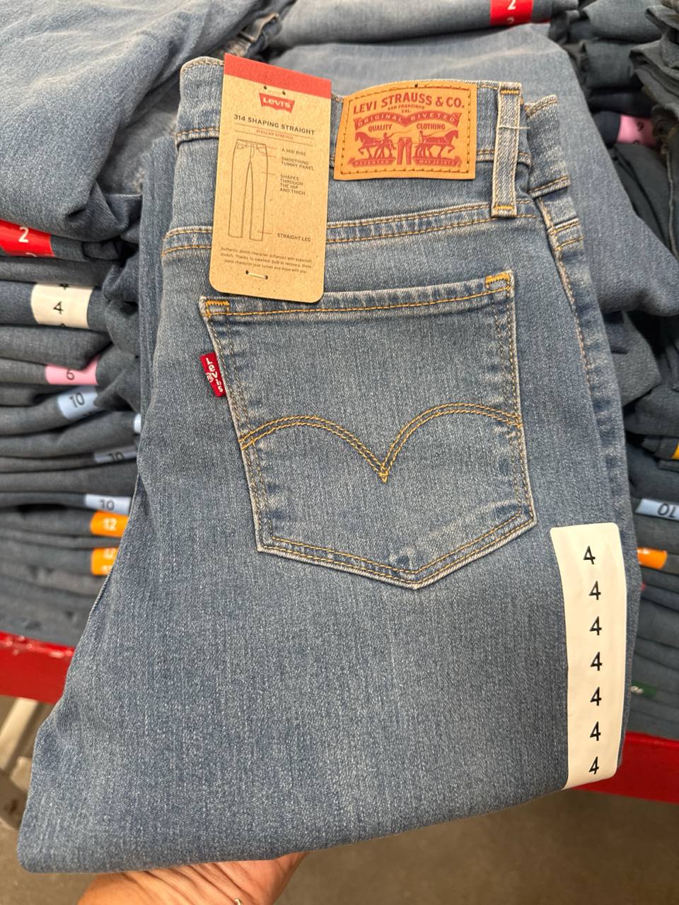   calça 314 Shaping Straight   Levi’s