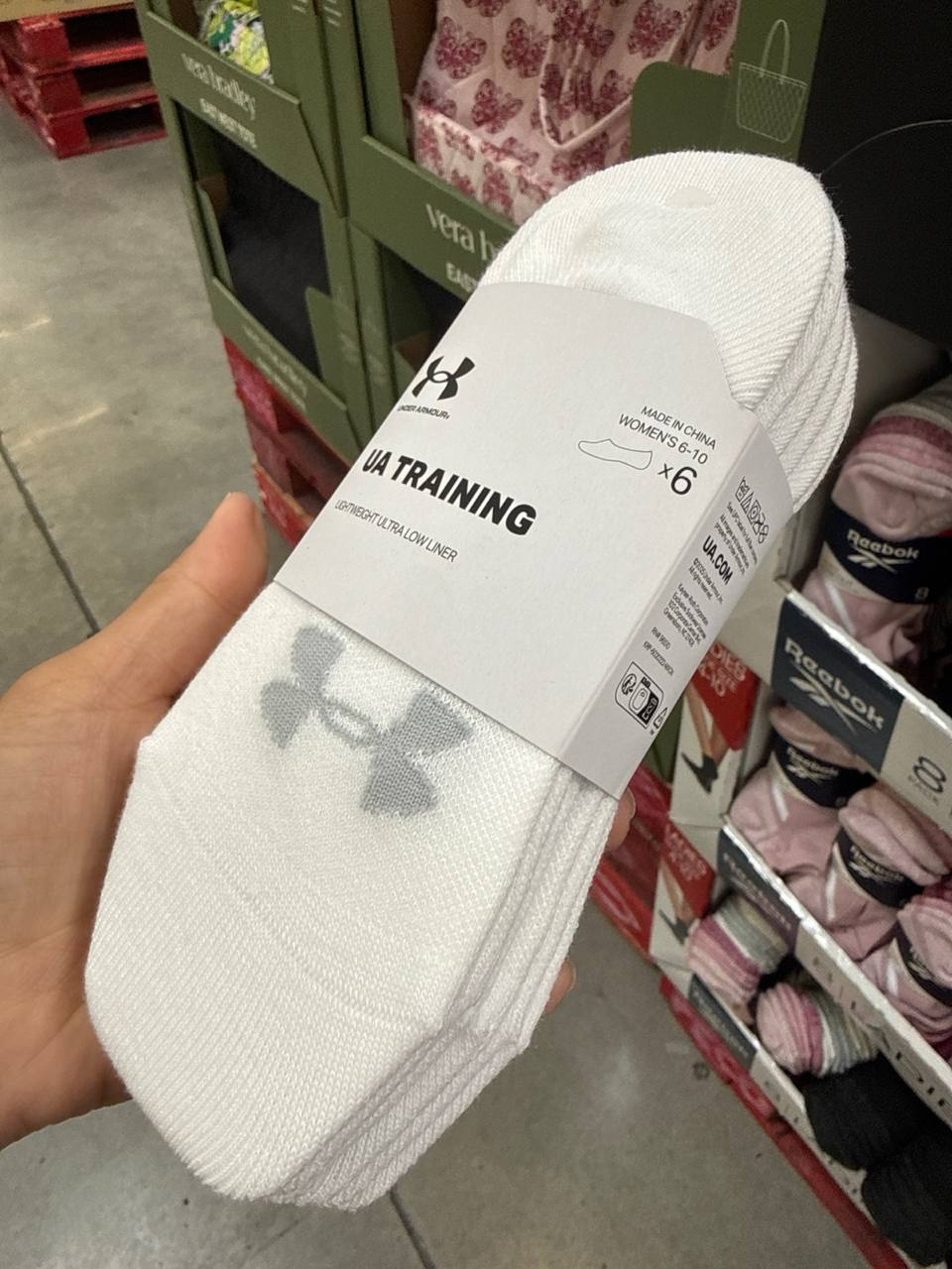 Pack com 6  pares de meia Under Armour