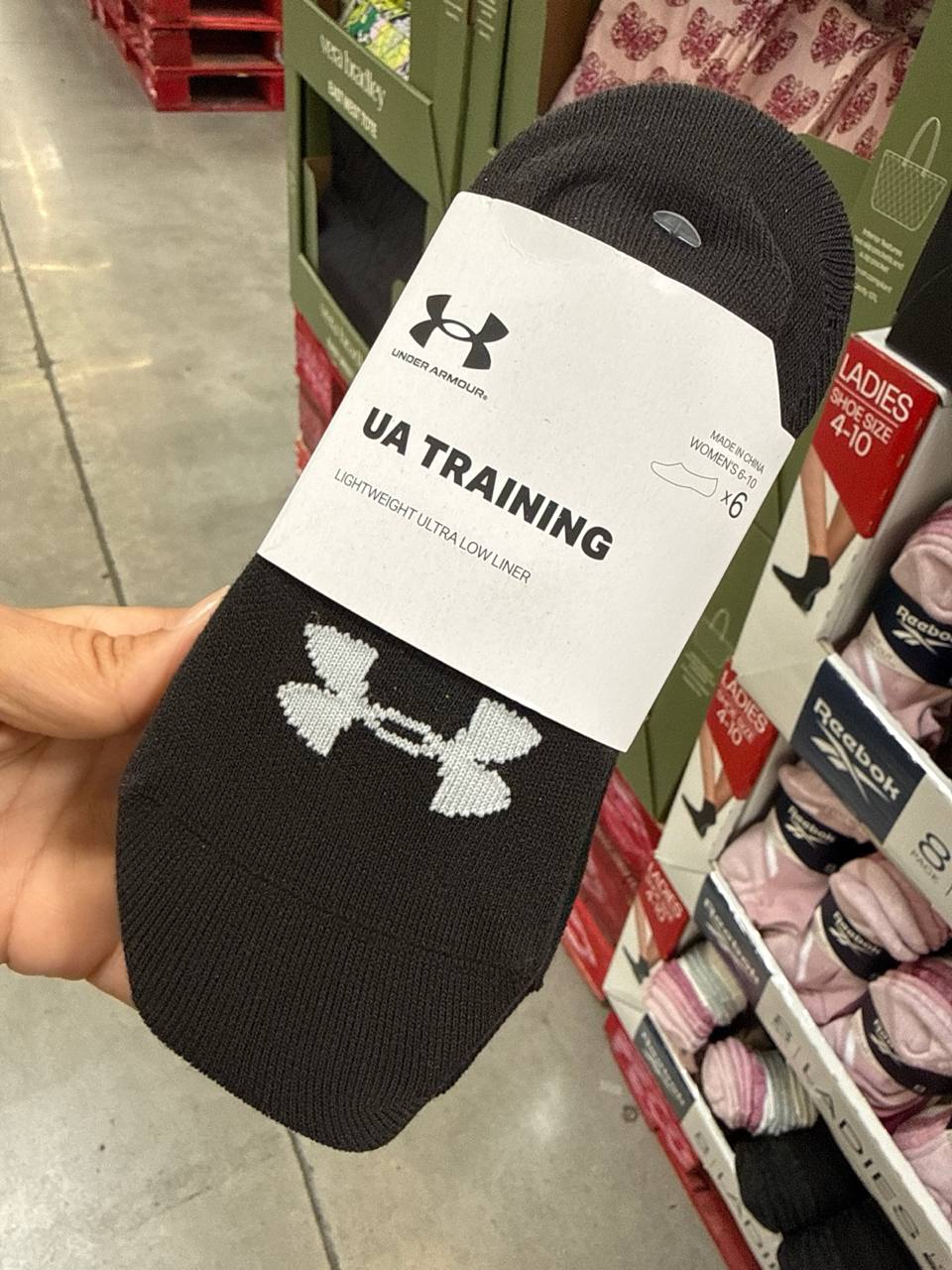 Pack com 6  pares de meia Under Armour