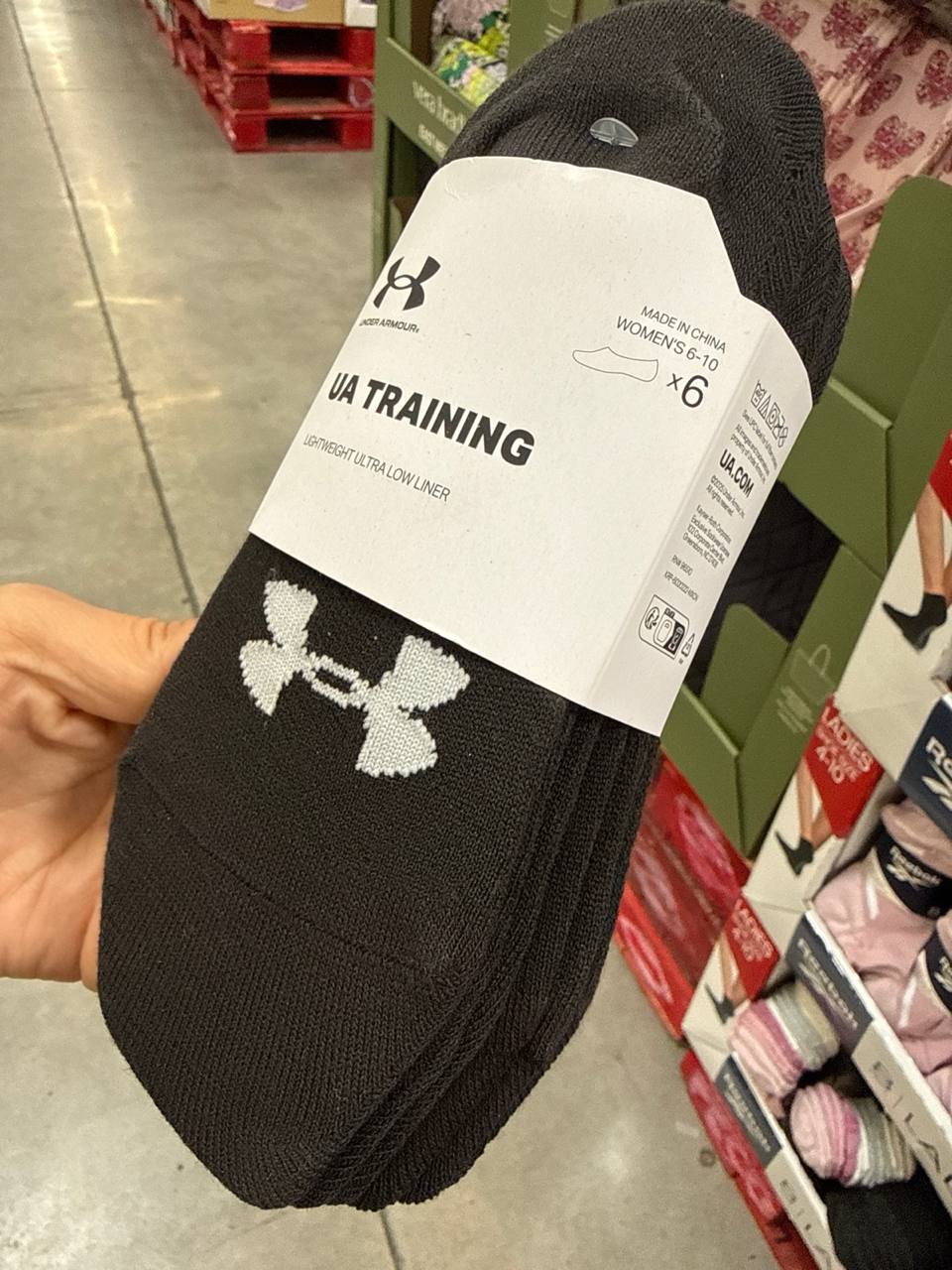 Pack com 6  pares de meia Under Armour
