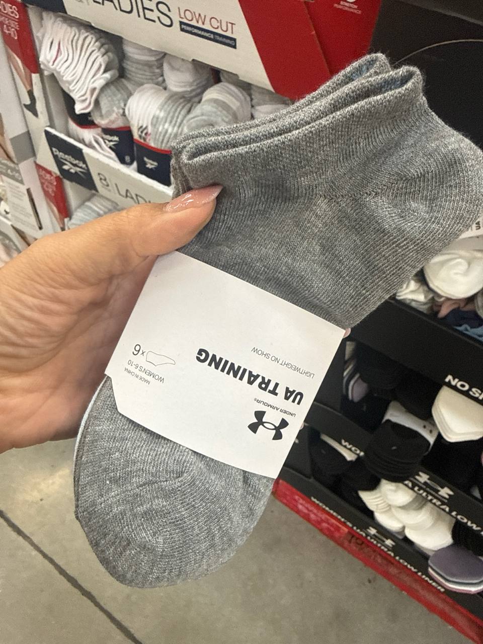 Pack com 6  pares de meia Under Armour