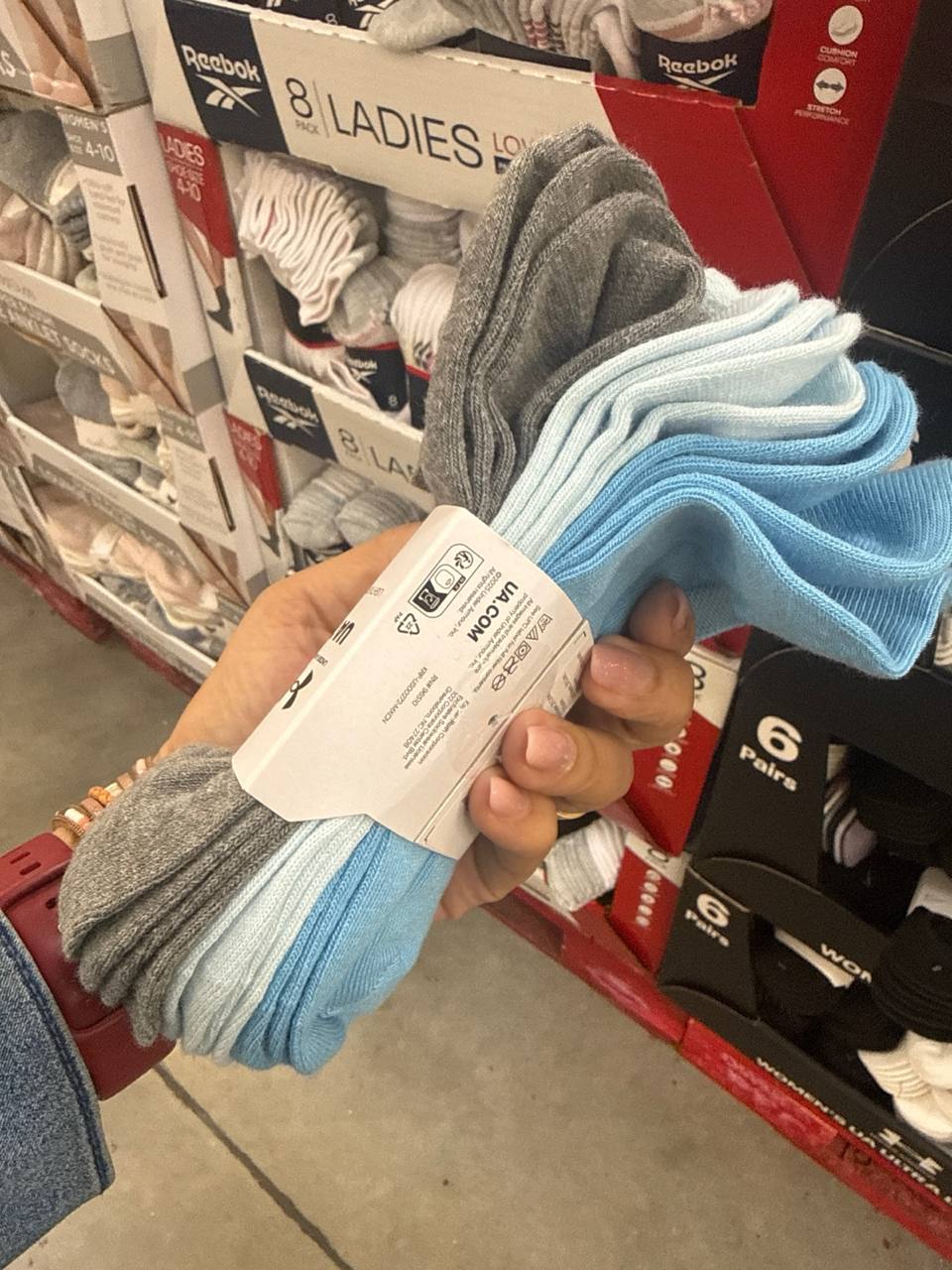 Pack com 6  pares de meia Under Armour
