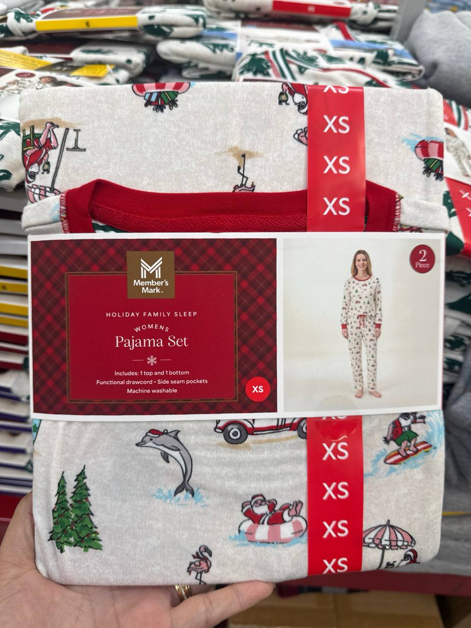   pijama longo   2 pcs   Natal