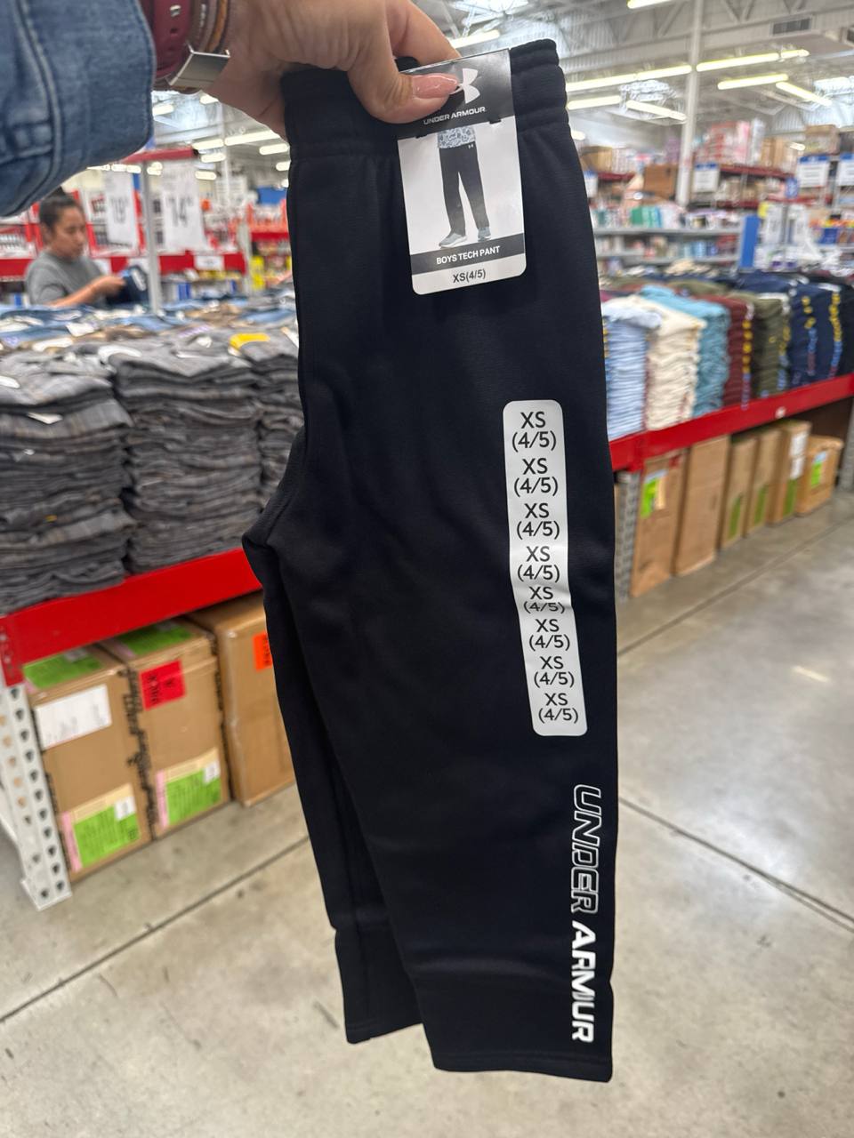 calça com fleece Under Boys
