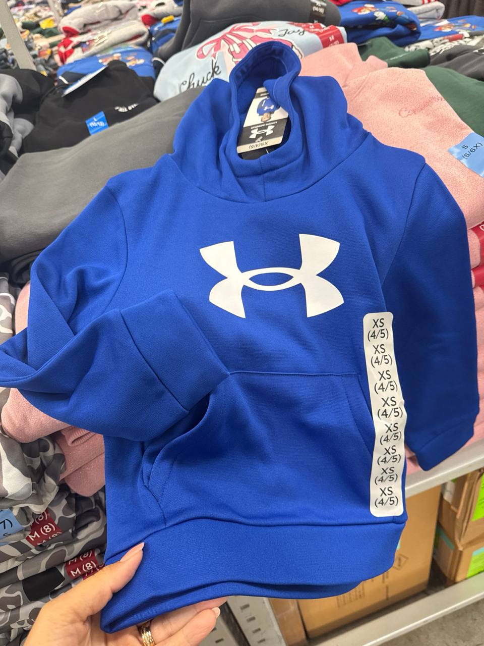 blusa com capuz  e fleece Under Boys