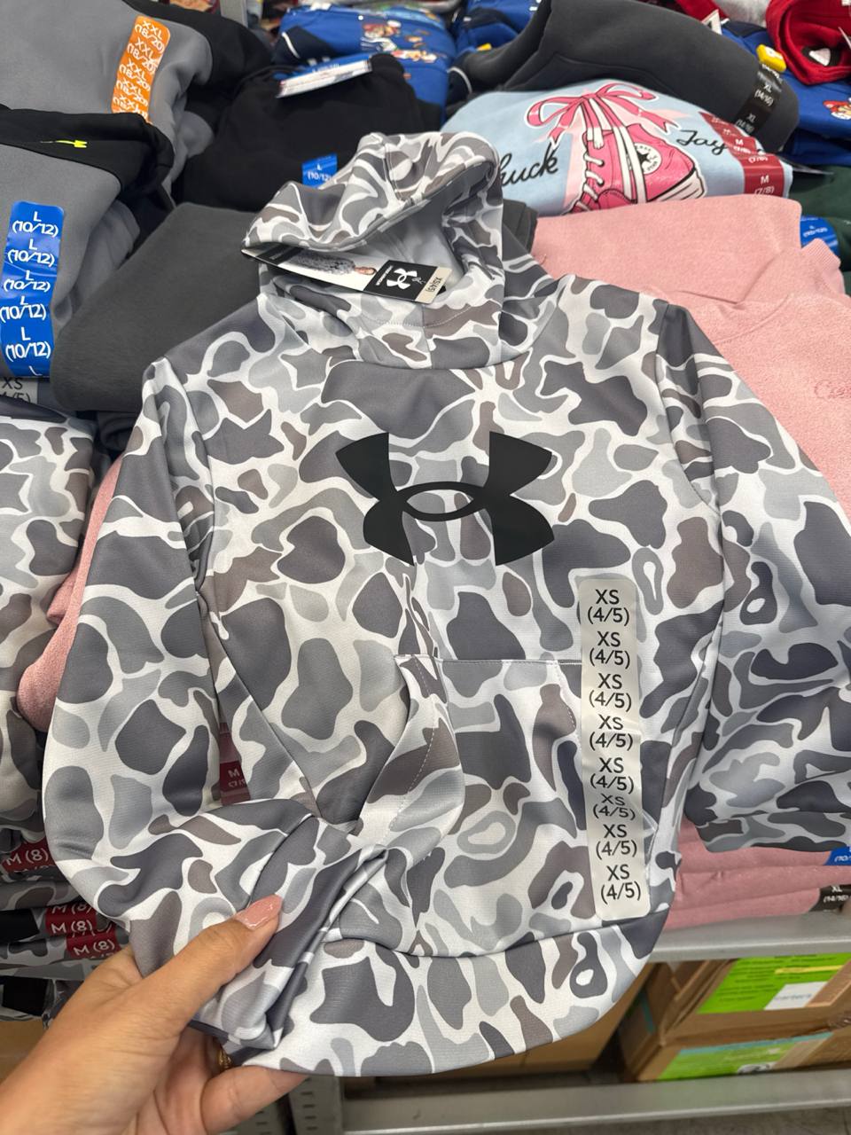 blusa com capuz  e fleece Under Boys