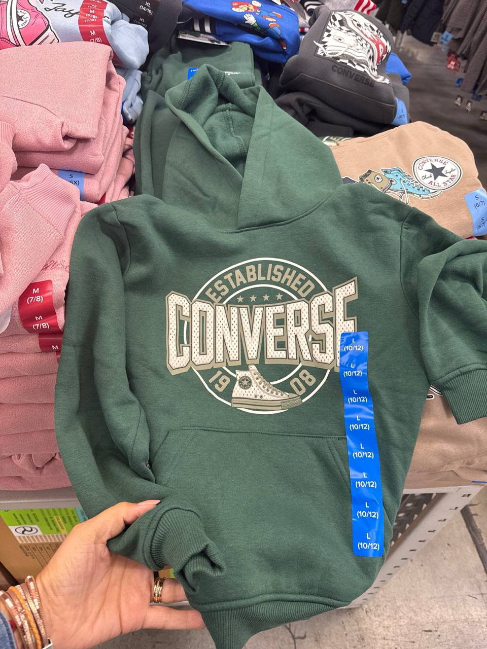 blusa com capuz  e fleece Converse