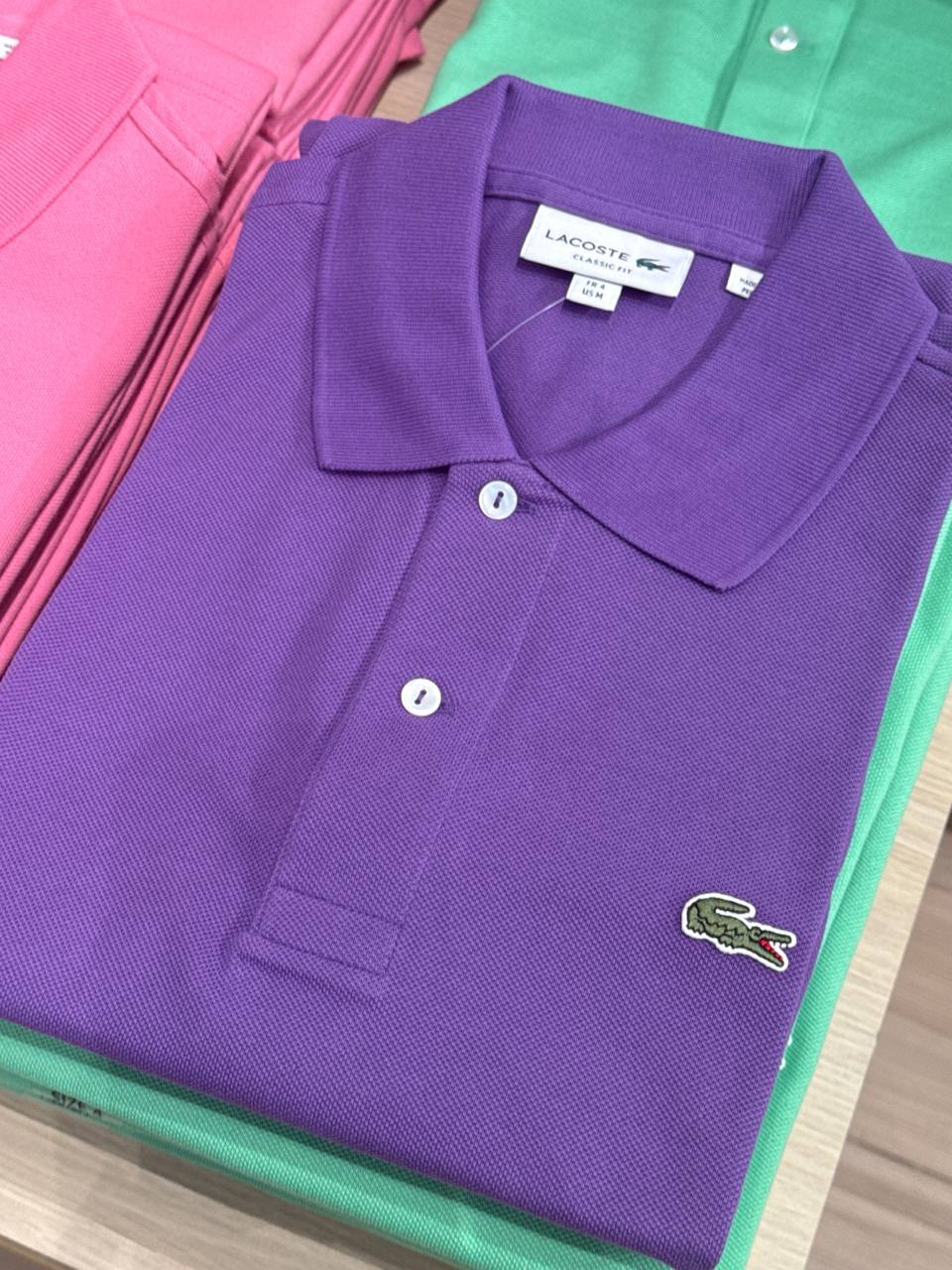 camiseta polo manga curta classic fit