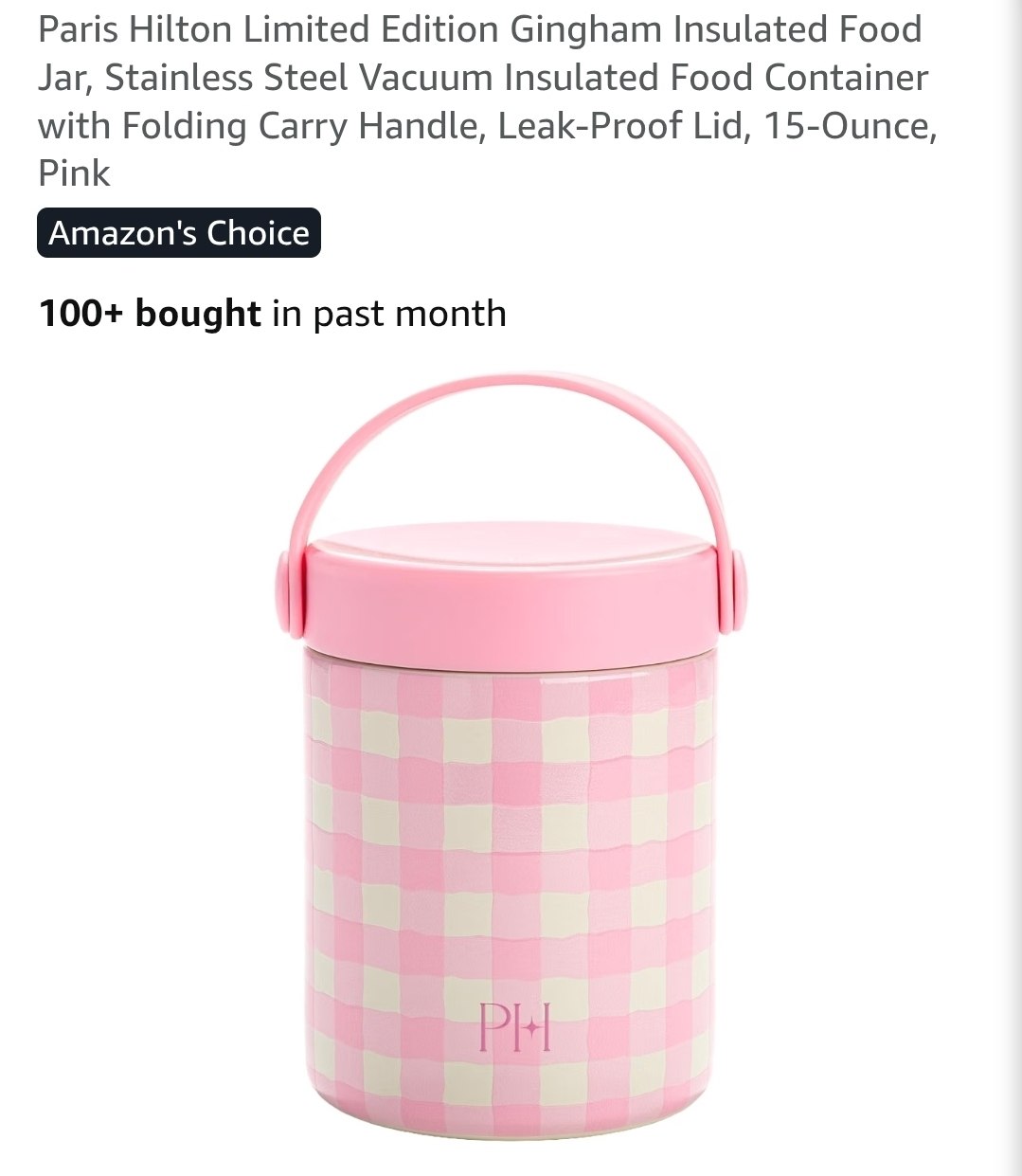 Insulated Food Jar