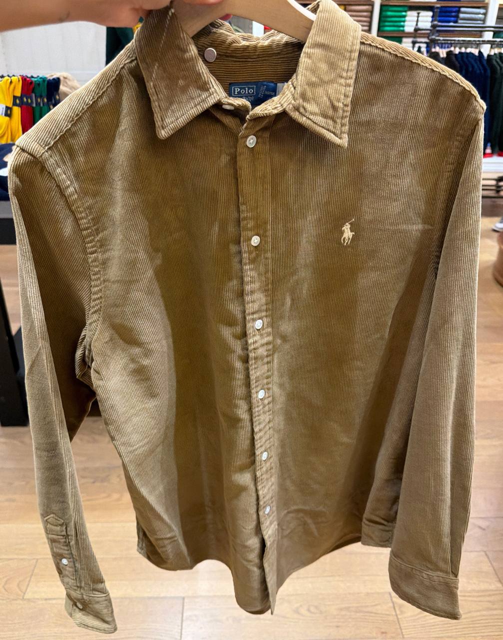 Camisa Veludo Cotelê manga longa