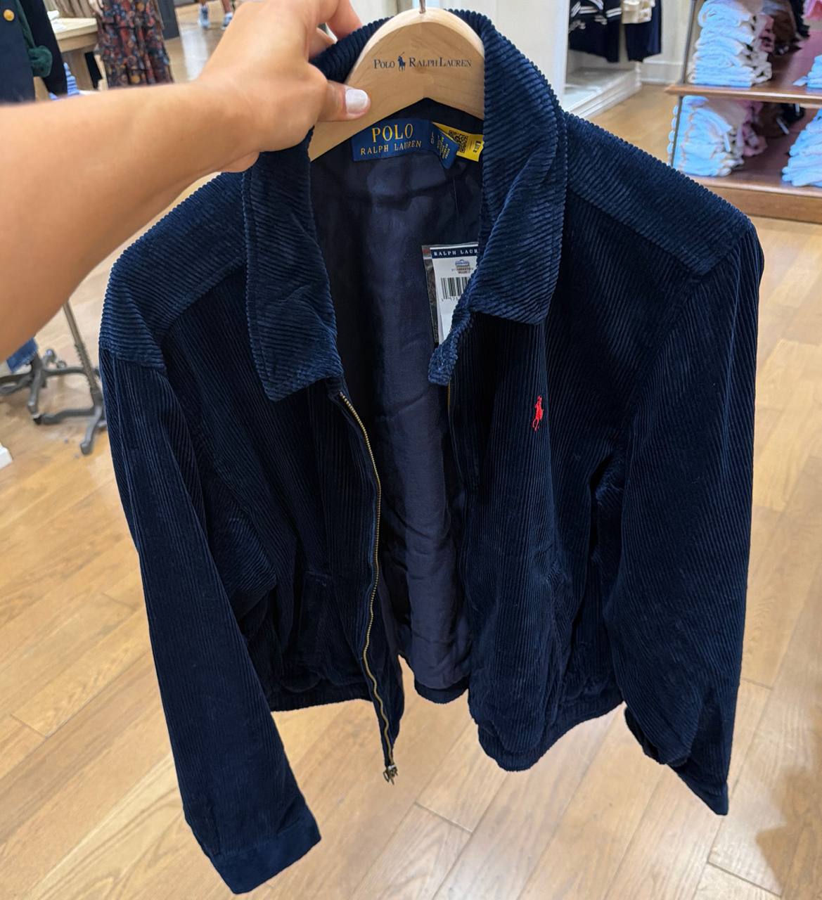 Blusa com Ziper Veludo Cotelê
