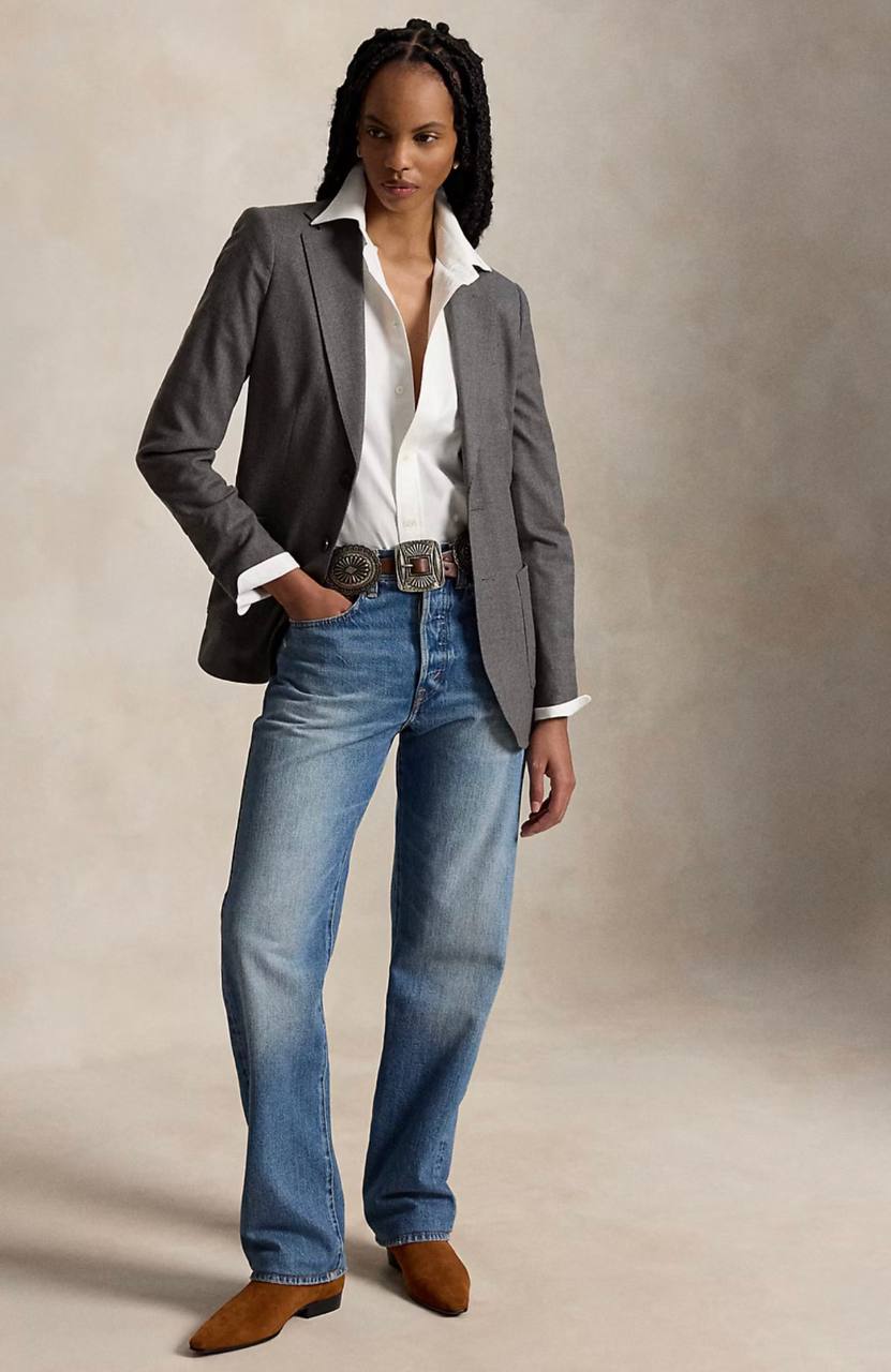 Calça Relaxed Straight Denim