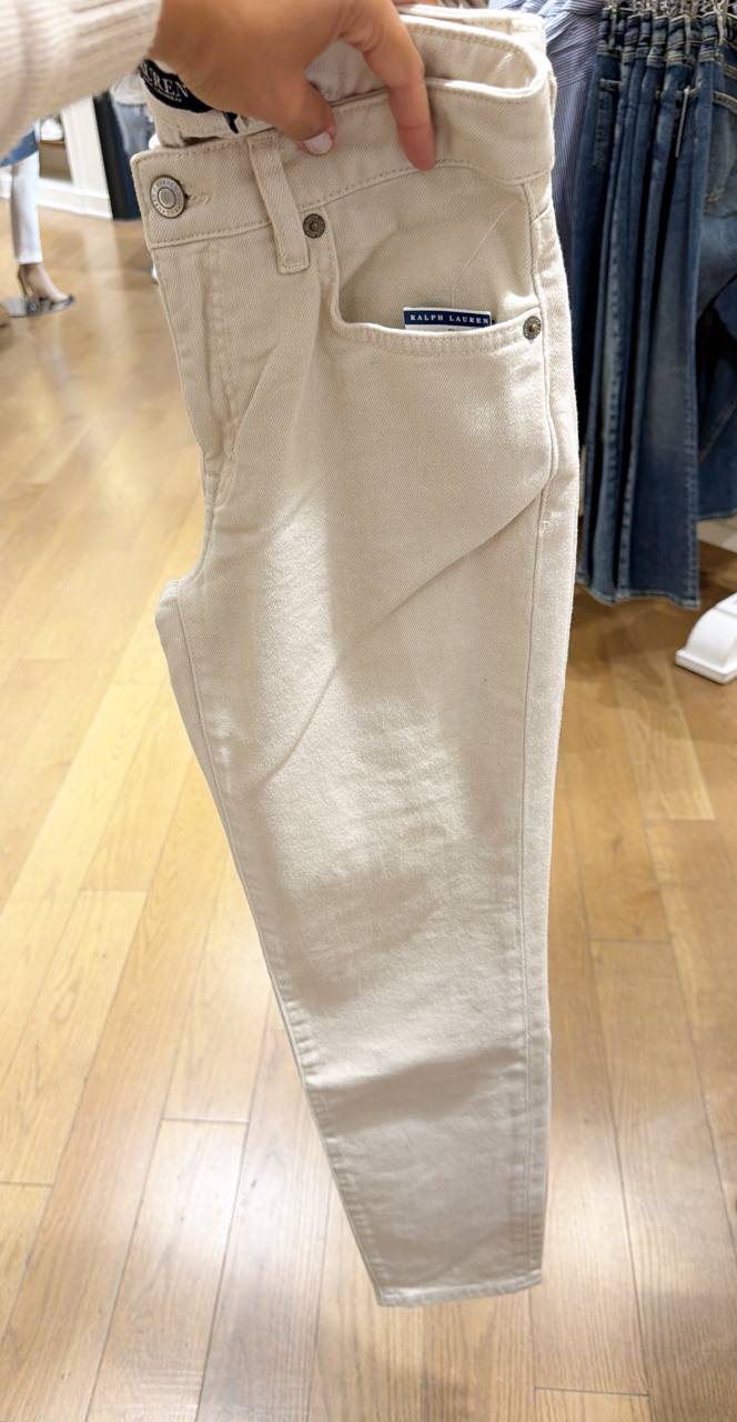 Calça Mid Rise Slim Straight
