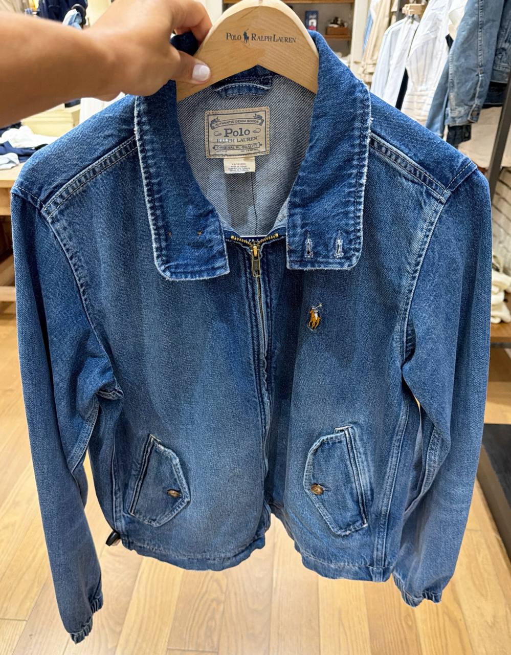 Casaco Jeans com Zíper