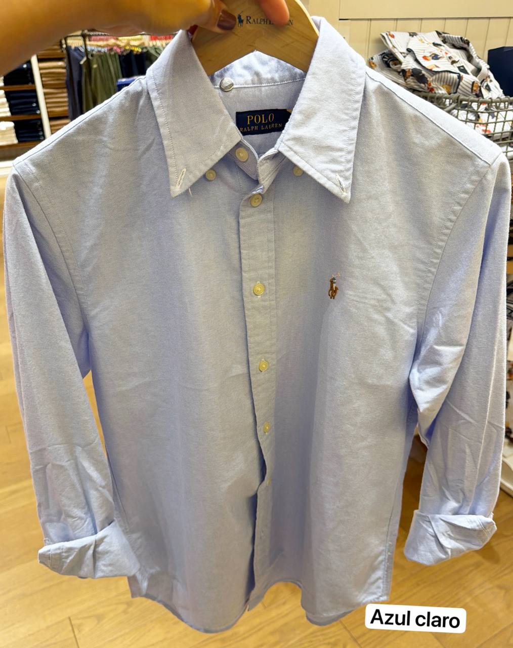 camisa oxford classic fit