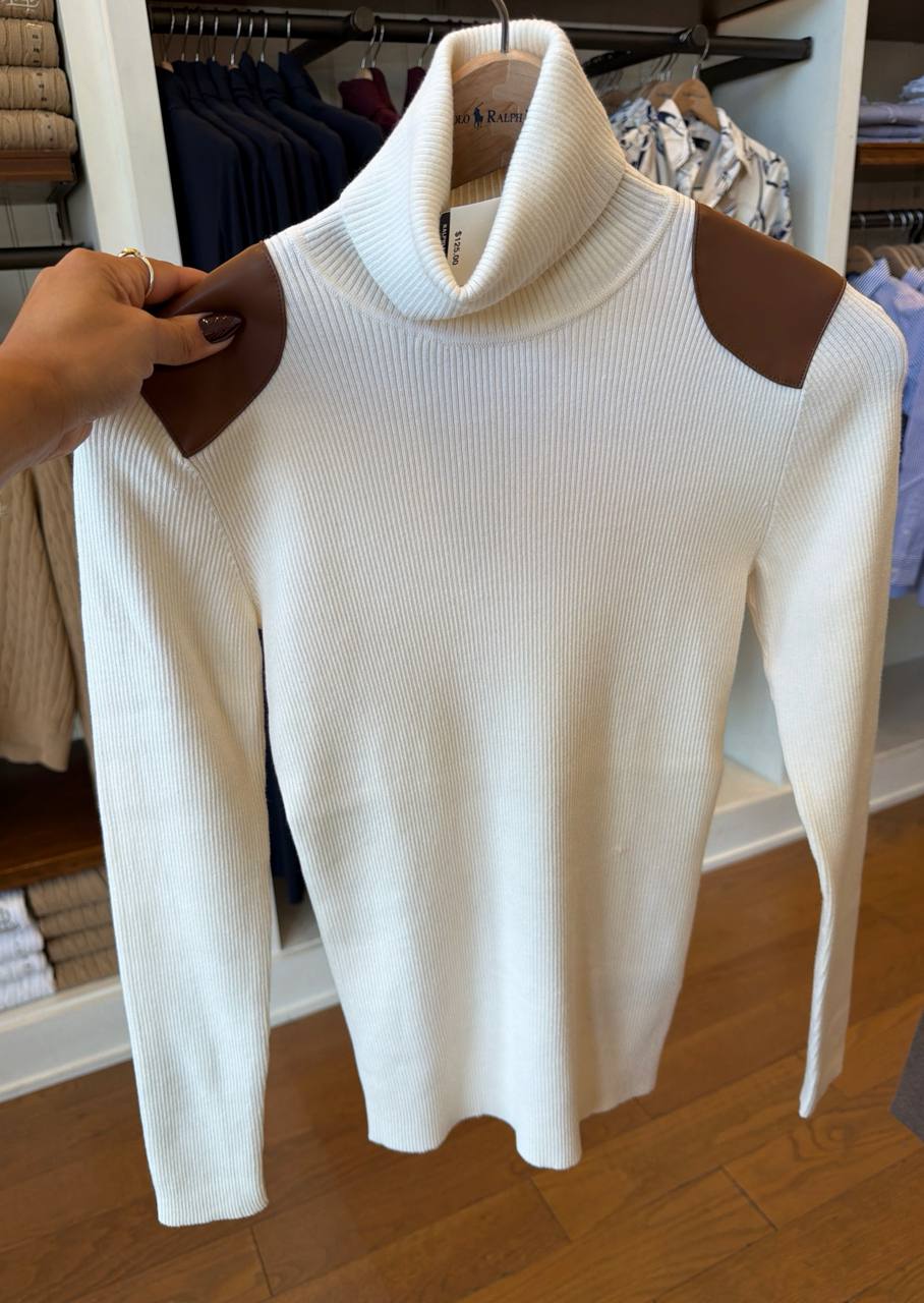 Blusa de linha gola alta