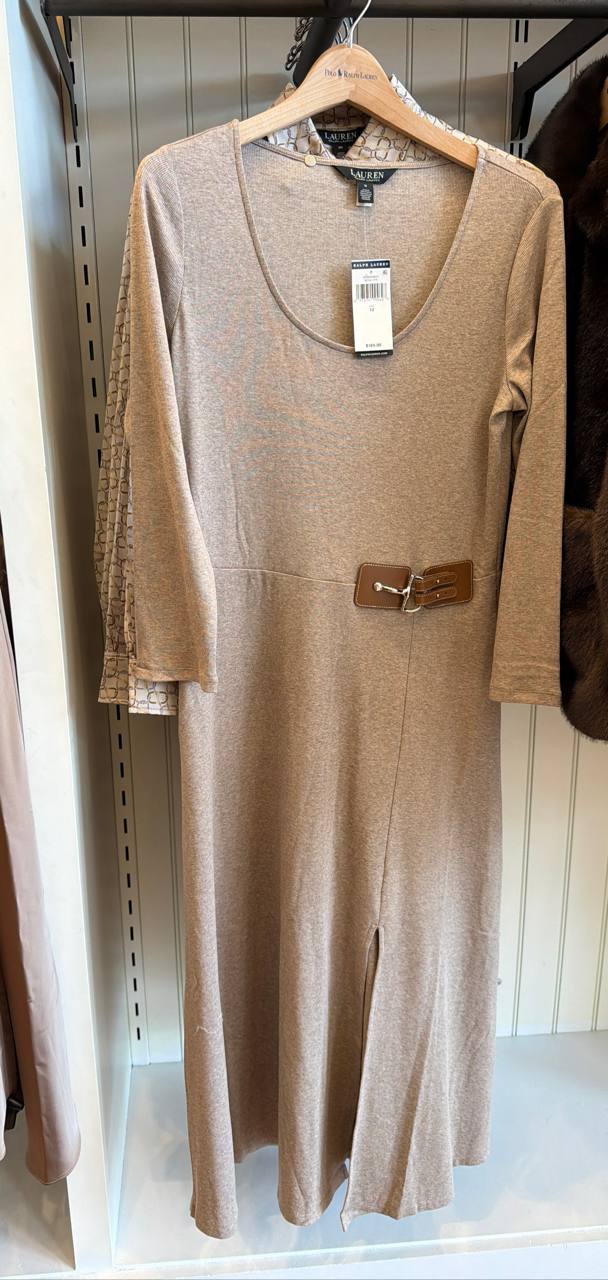 Vestido Midi manga longa