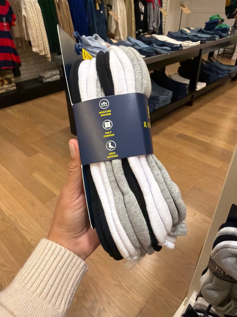 Kit 6 pares de meia