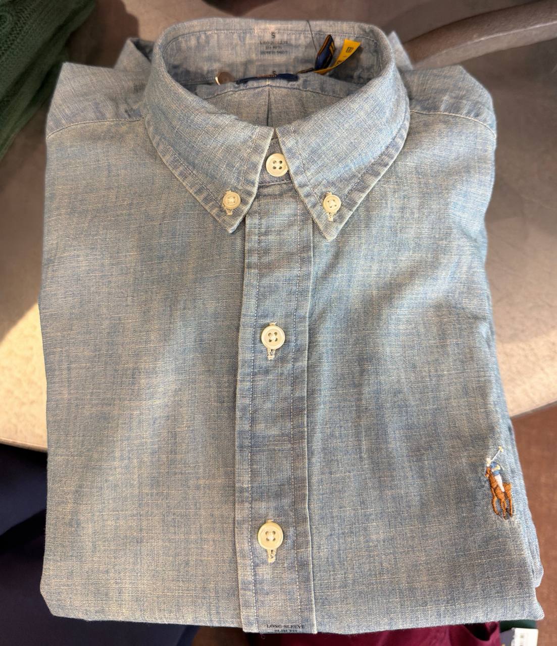 camisa classic fit manga longa