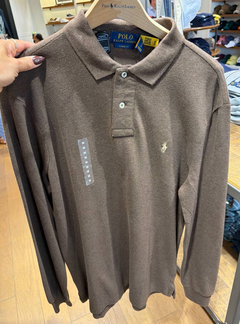 Camisa Polo Manga Longa