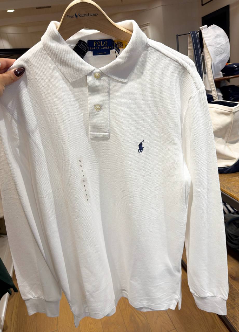 Camisa Polo Manga Longa