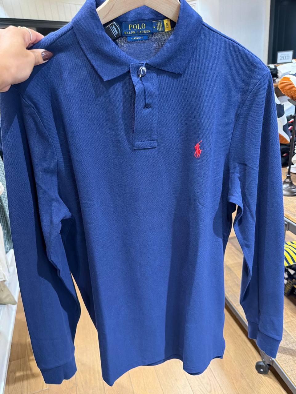 Camisa Polo Manga Longa