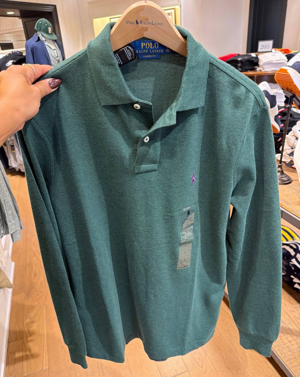 Camisa Polo Manga Longa