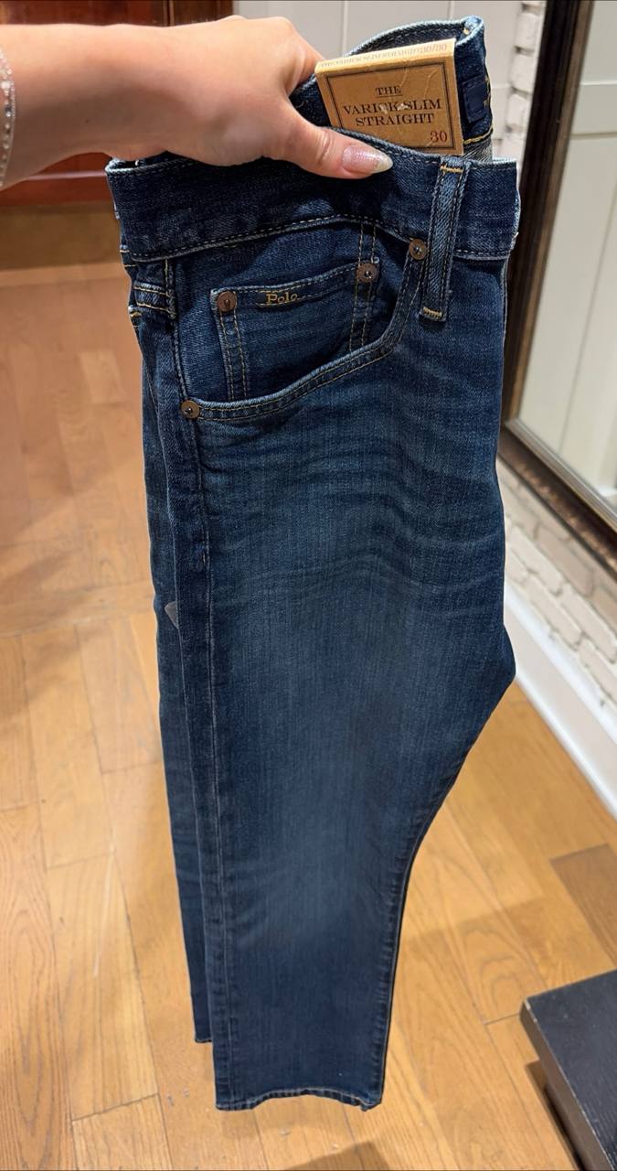 calça varick slim straight