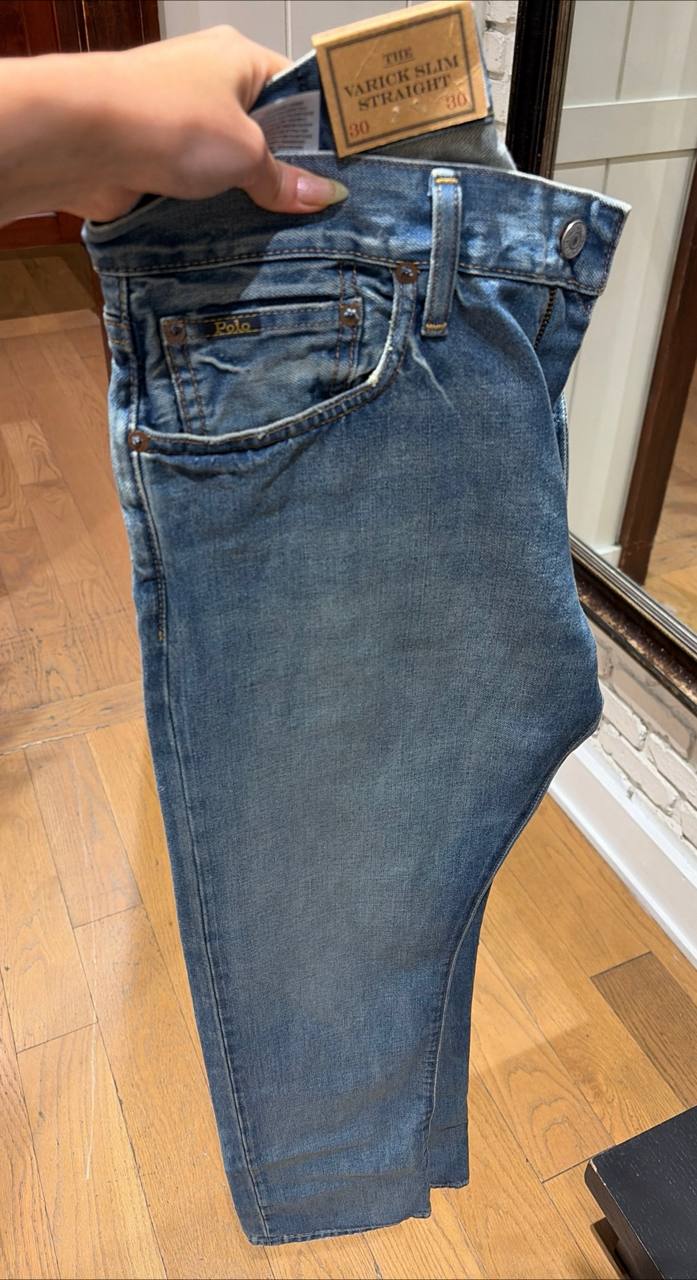 calça varick slim straight