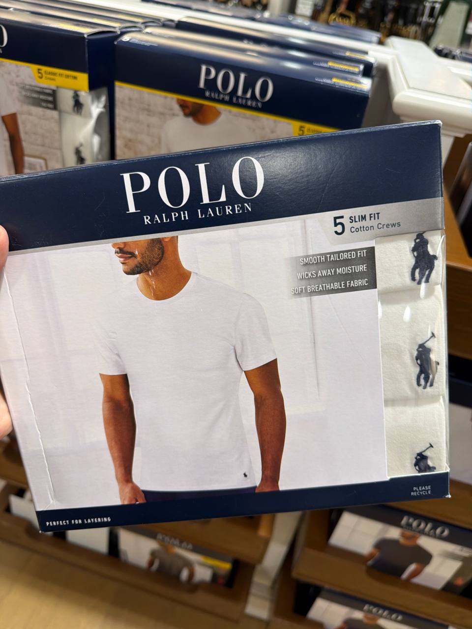 kit 5 camisetas Slim Fit underwear