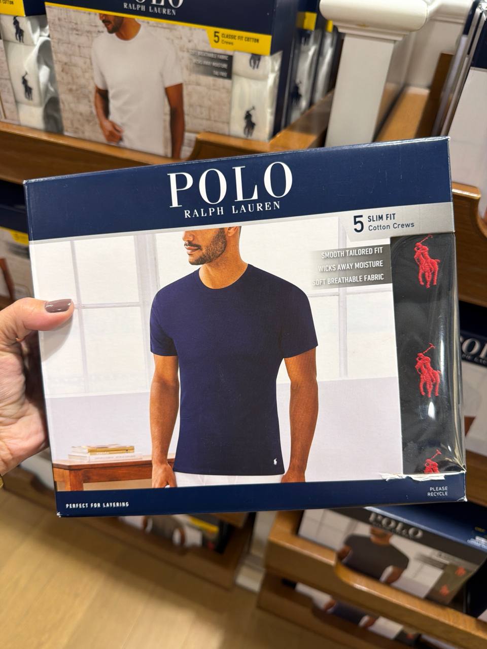 kit 5 camisetas Slim Fit underwear