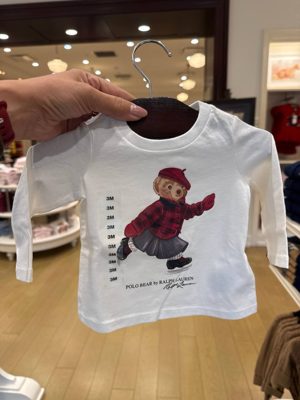 BABY GIRL camiseta manga longa Bear