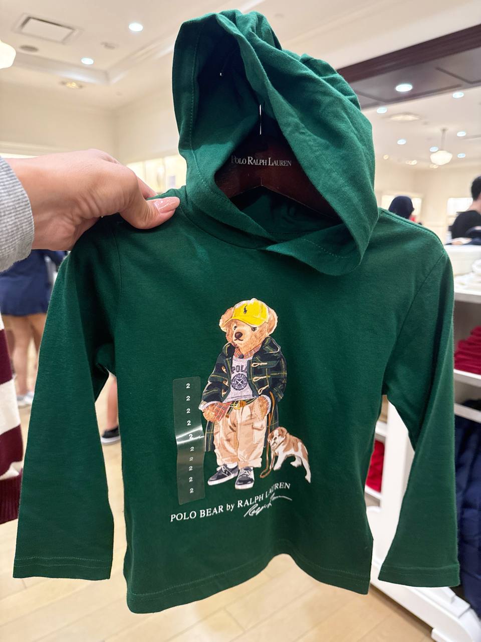 Camiseta Manga longa   com capuz Bear