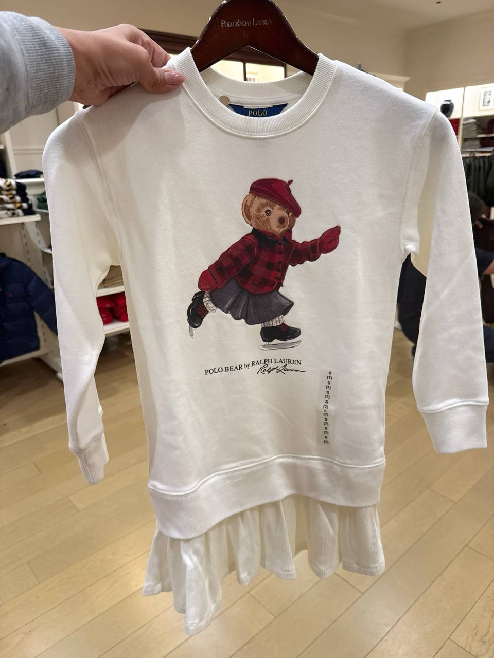 Vestido Manga Comprida com fleece  Bear