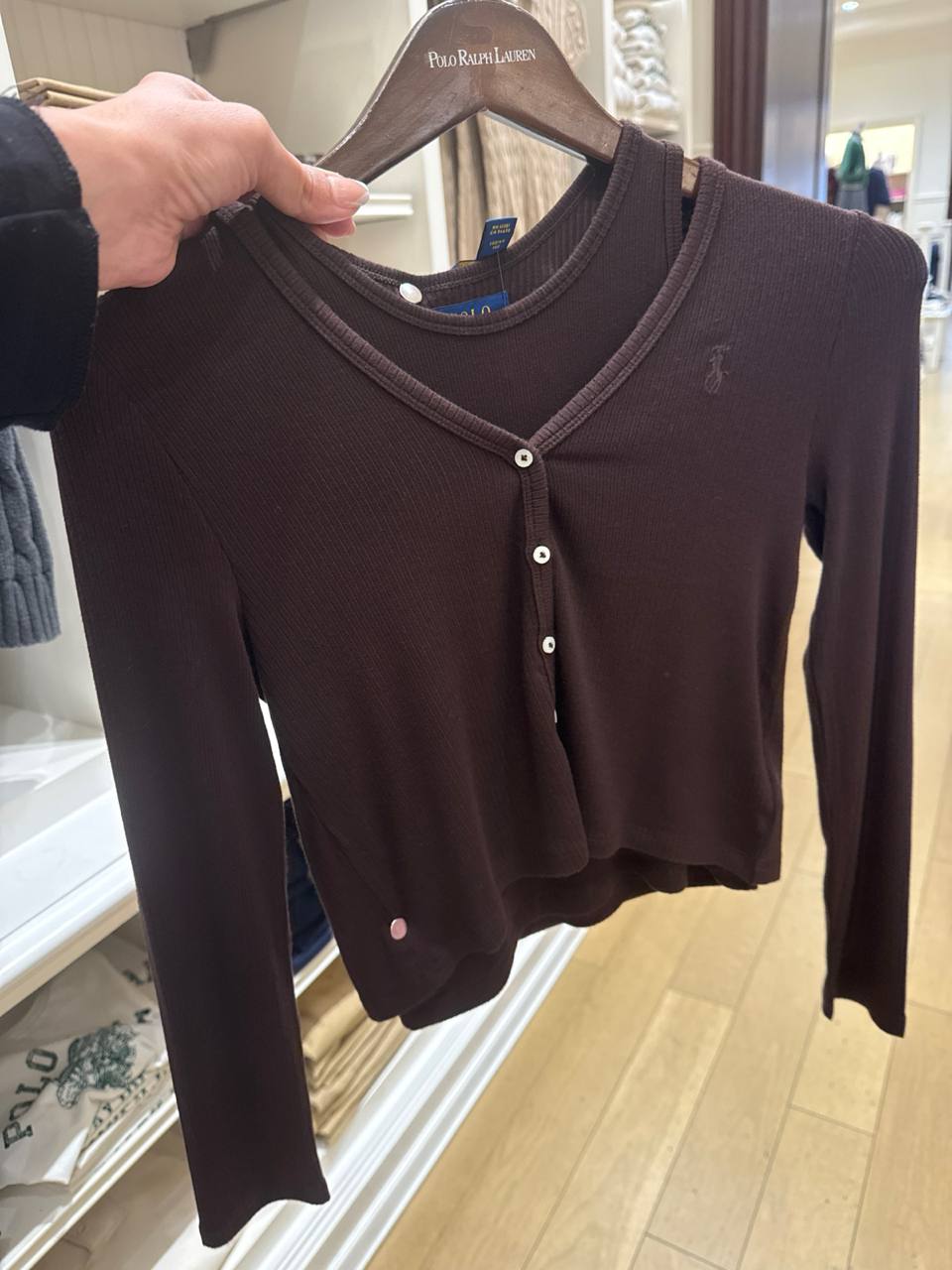 Blusa manga longa e regata