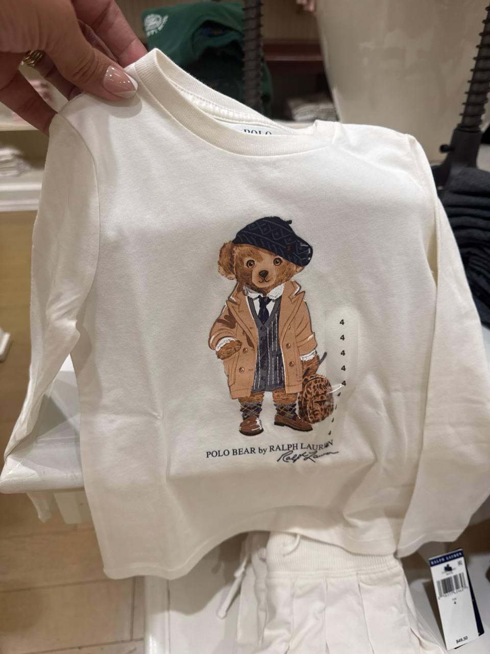 Camiseta manga longa Bear